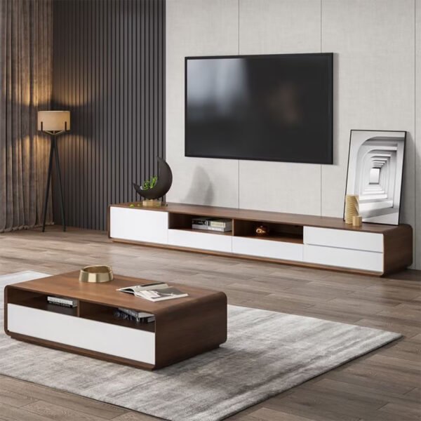 TV Stand with Hidden Storage: Streamlined Entertainment Centers - 图片 3