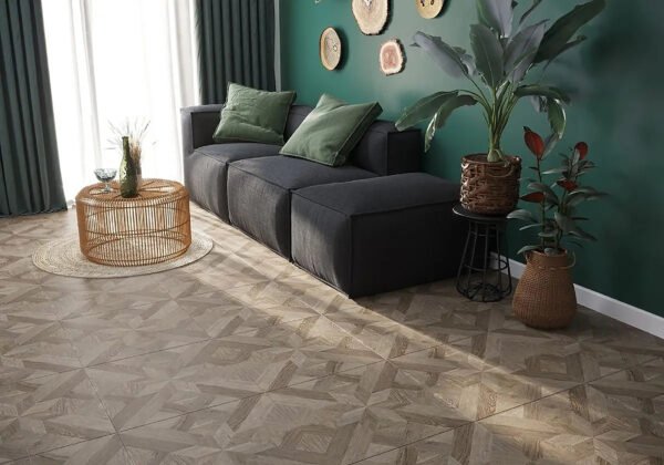 Durable Wood-Look Porcelain Tiles - Waterproof Flooring for Bedrooms & Public Areas - 图片 2
