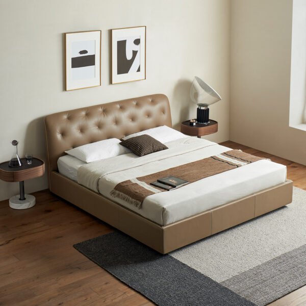 Modern Platform Bed: Stylish Comfort for Restful Sleep - 图片 2