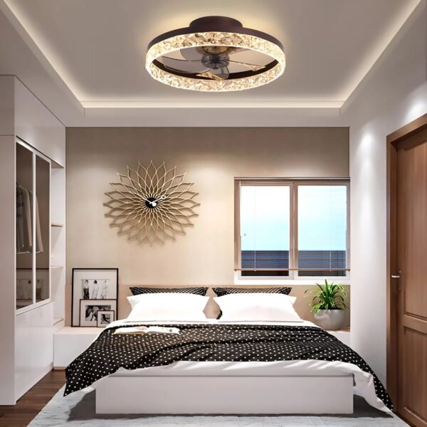 Silent Remote-Controlled Ceiling Fan with Light - 图片 3