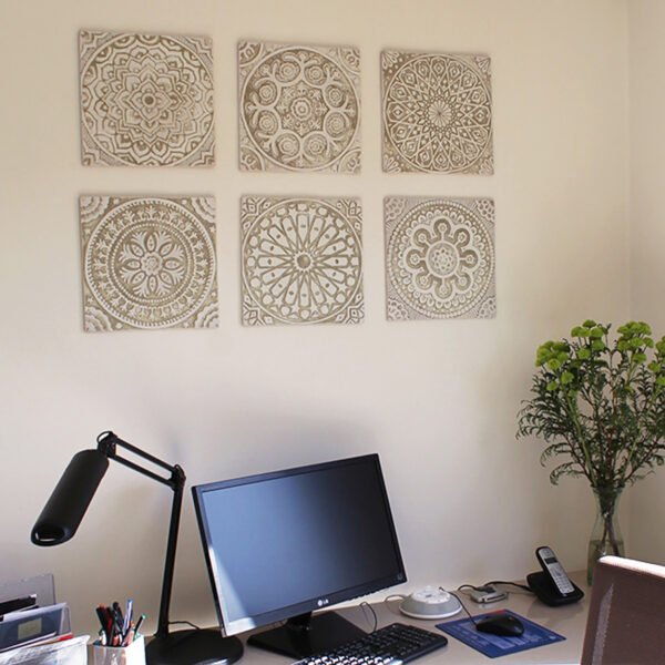 Artisanal Handmade Porcelain Tiles - Customizable Wall Decor for European & American Aesthetics - 图片 2
