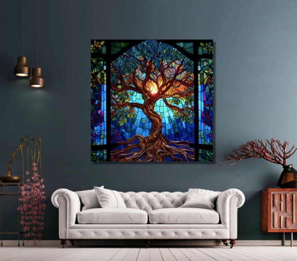 Customizable Glass Mosaic Art Tiles - DIY Wall Decor for European & American Interiors - 图片 2