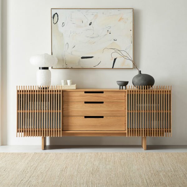 Multifunctional Sideboard: Storage & Display for Living Spaces - 图片 3